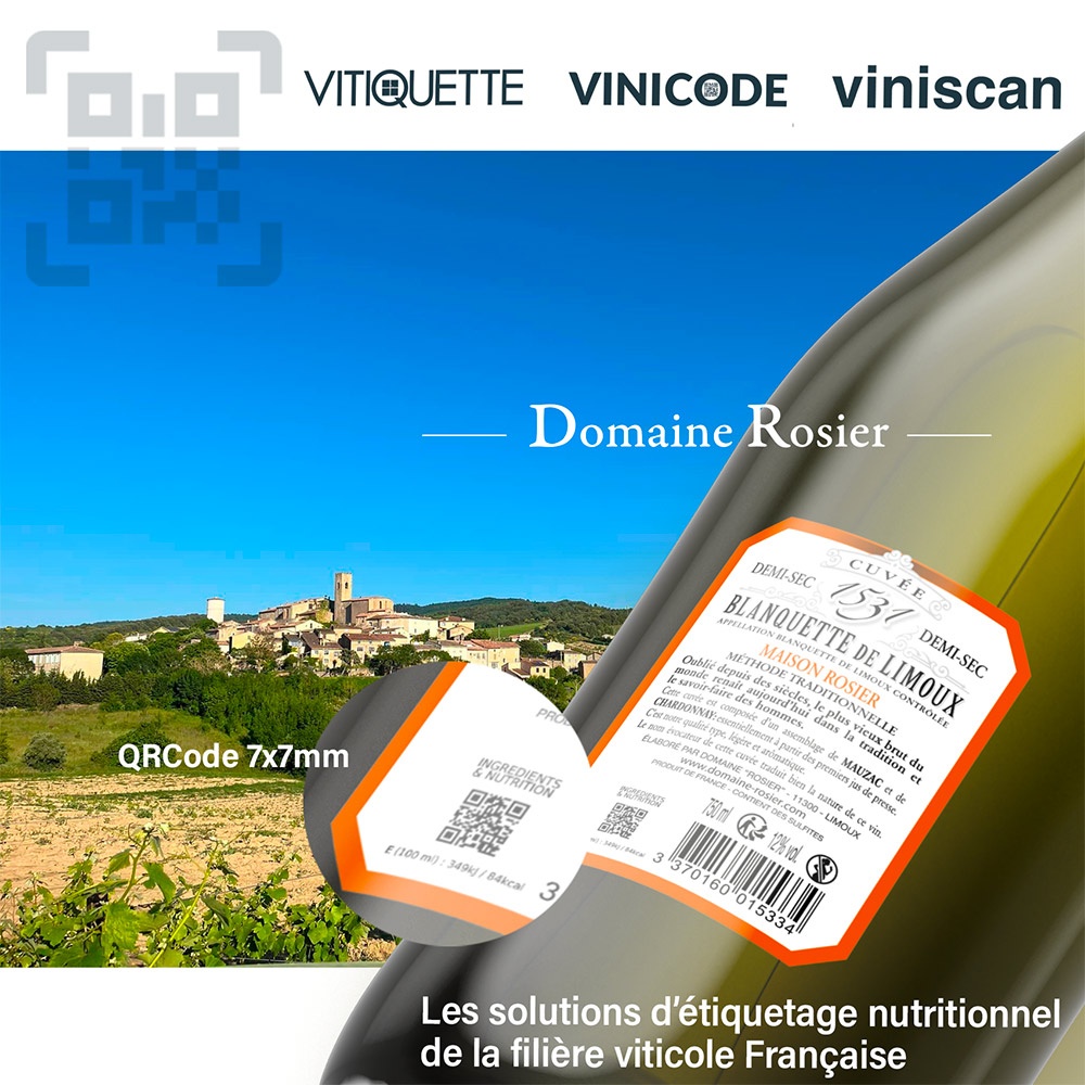 reglement europeen etiquetage du vin par qrcode pour ingredient et valeur nutritionnelle sur etiquette