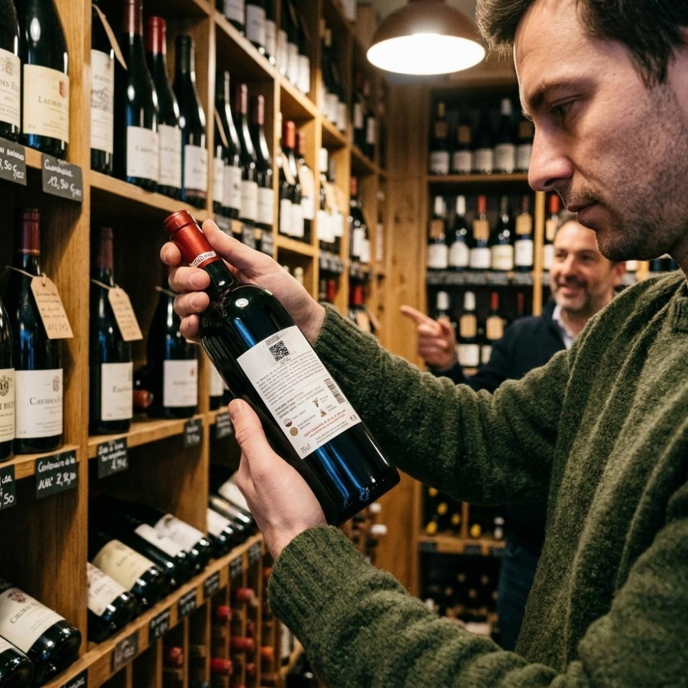 reglement europeen etiquetage du vin par qrcode pour ingredient et valeur nutritionnelle sur etiquette
